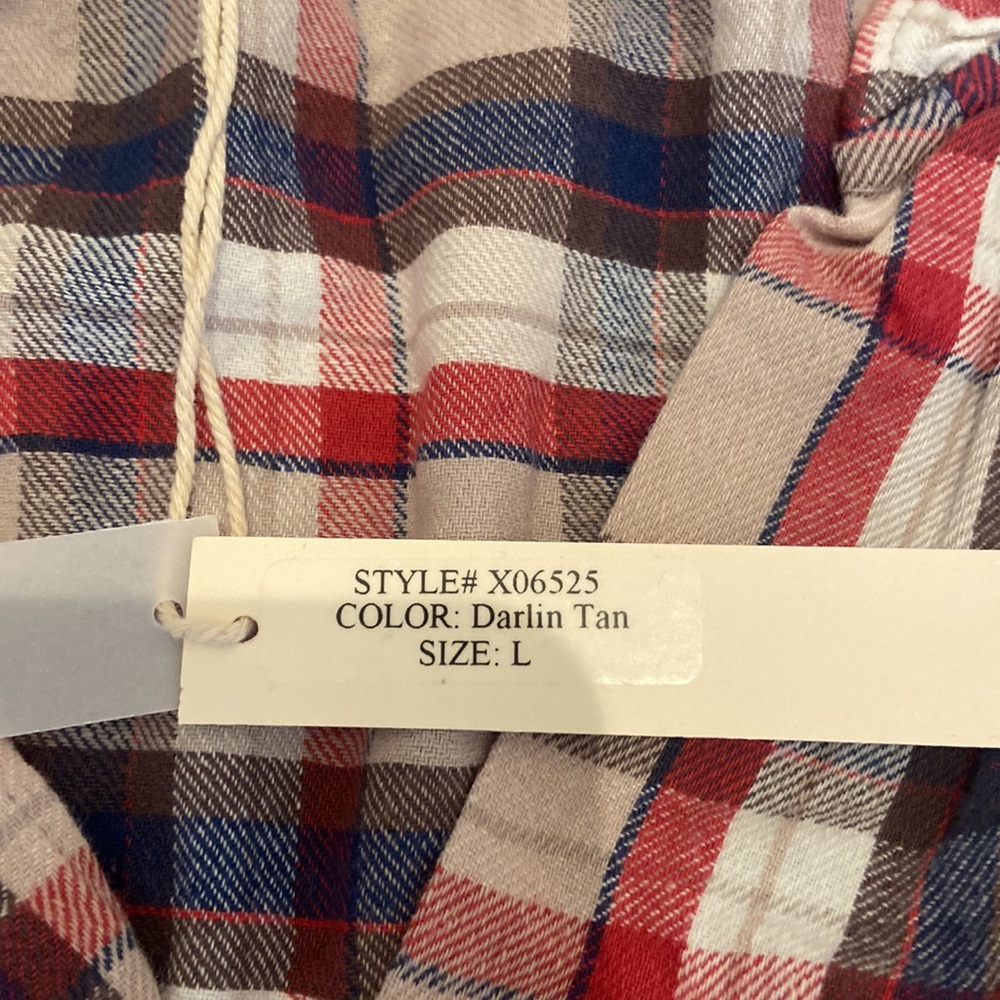 NWT Xirena Juliette flannel top - Picture 3 of 5